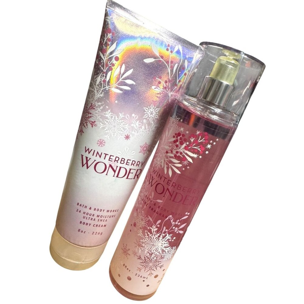 Bath‎ & Body Works 2pc Winterberry Wonder Set NEW